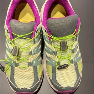 Stylish Women's Sneakers in Gray and Pink Salomon brand